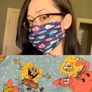 2 Pack Spongebob Face Masks